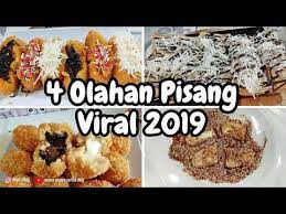 Nggak Nyangka Banget 4 Olahan Pisang Sederhana Ini Viral Di 2019 Yang No 4 Bikin Baper Youtube Ide Makanan Pisang Makanan