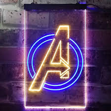 Captain America Avengers Led Neon Sign Neon Sign Led Sign Shop What S Your Sign
