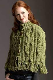 See more ideas about knitted cape, knitting, knitted poncho. Cable Cape Cardigan Free Knitting Pattern