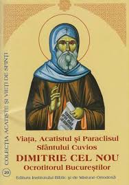 Dumitru, cand vine cea mai multa lume la pelerinaj, nu o sa fiu inca primar in functie, deci responsabilitatea si pentru acea zi, si pentru protocolul dimitrie cel nou. Viata Acatistul Si Paraclisul Sfantului Cuvios Dimitrie Cel Nou Ocrotitorul Bucurestilor Editura Institutul Biblic Ibmbor Egumenita Carti