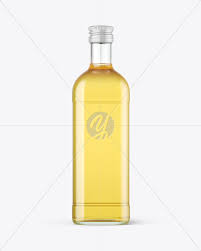 Clear Glass Olive Oil Bottle Mockup In Bottle Mockups On Yellow Images Object Mockups