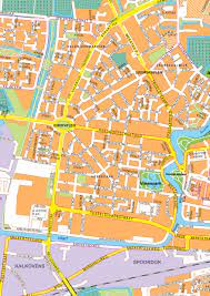 The capital of the province of friesland is a cozy small, but has a lot to offer: Digital City Map Leeuwarden 400 The World Of Maps Com