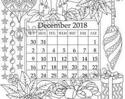 So we're pleased to present 2021 in august instead of december! December 2018 Coloring Page Calender Planner Doodle Flowers Instant Download Printable Digital Download O Coloring Pages Coloring Calendar Color Crafts