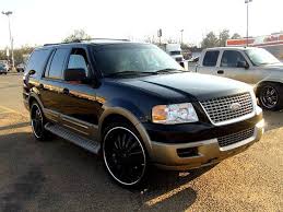 318 560 9695 Black 2004 Ford Expedition Eddie Bauer Edition On Black 26 Wheels And Tires This Suv Needs Nothing It Ford Expedition Expedition Ford Trucks