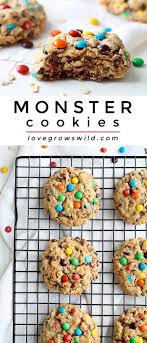 Monster Cookies Recipe Chewy Peanut Butter Cookies Desserts How Sweet Eats