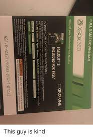 Microsoft has released an updated version of their xbox 360 compatibility emulation. Full Game Download Xbox 360 Xbox 360 Game For Download From Xbox Live Xbox One Falloute 3 Included For Free Plays 18 To Download To Your Xbox One Console After The Code