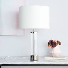 Acrylic Column Usb Table Lamp In 2020 Table Lamp Table Lamps For Bedroom Lamp