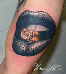 Realism Bite The Bullet Tattoo Pin On Tattoos