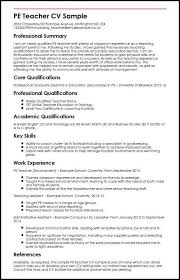 Teacher resumes can be more complicated to create than those for other fields because of the plethora of certifications necessary and also the variety of teaching jobs available. Physical Education Teacher Cv Example Myperfectcv