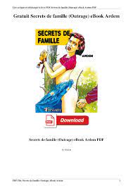≡ [PDF] Free Secrets de famille (Outrage) eBook Ardem