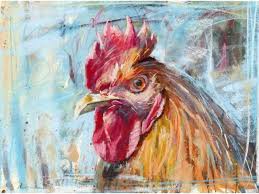 Mill House Gallery Farm Animal Painting Chicken Art Dog Paintings