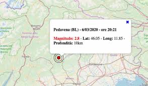 I cerchi rossi corrispondo ai terremoti delle ultime 24 ore i cerchi viola corrispondono. Terremoto Oggi In Veneto Venerdi 6 Marzo 2020 In Serata Scossa M 2 8 In Provincia Di
