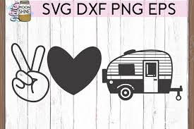 Descarga iconos en todos los formatos o edítalos para tus diseños. Peace Love Camping Svg Dxf Png Eps Cutting Files 275307 Svgs Design Bundles