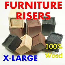x large wood furniture riser bed sofa chair desk lifter custom sizes add room and storeage furniture risers large furniture bed risers