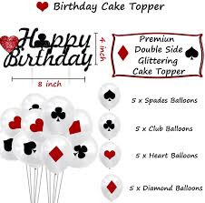 Slot machine birthday cake this slot machine cake took a lot of pre planning because i had to make all the decorations out of sugarpaste (. Buy Casino Birthday Party Decorations Supplies Kit By Keaparty Casino Theme Party Decorations Casino Balloons And Cake Topper For Las Vegas Party Decorations Online In Vietnam B07zq9mbwf