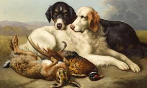 Details About William Gillard Hunting Dogs Hounds Pheasants Rabbit 20 X12 Art Print