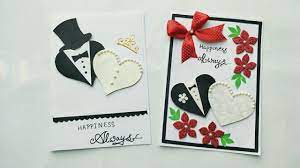Handmade sheep anniversary, engagement, valentines or just because love cards. 2 Simple And Cute Wedding Anniversary Card Ideas Handmade Wedding Anniversa Anniversary Cards Handmade Homemade Anniversary Cards Diy Wedding Anniversary Cards