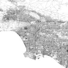 If there is no information available, your street is not maintained by the county of los angeles. Los Angeles Ca Road Map 4340x4340 Mapporn