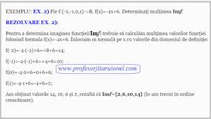 Valoarea minima sau maxima a functiei este. NoÈiunea De FuncÈie Imaginea FuncÈiei FuncÈia NumericÄ FuncÈii Egale Moduri De Definire A Unei FuncÈii ExerciÈii Rezolvate MatematicÄ Clasa A 8 A Jitaruionelblog Pregatire Bac Si Evaluarea Nationala 2021 La Matematica Si