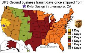 kyle design shipping rates delivery times