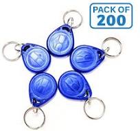 RFID HF Keyfobs Tags | Read Range 5-10cm -For Access Control & Attendance