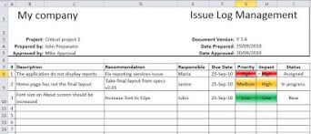 The issue log, sometimes also known as an issue register, is a project document where all issues that are negatively affecting an issue log is an important input for this process since any issue that the project experiences would be very the image below depicts a sample template of an issue log an issue is a problem or roadblock for a project. Project Issue Log Template Free
