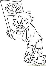 Maybe you would like to learn more about one of these? Flag Zombie Coloring Page For Kids Free Plants Vs Zombies Printable Coloring Pages Online For Kids Coloringpages101 Com Coloring Pages For Kids