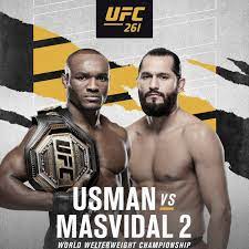 Kamaru usman scored a brutal ko victory over jorge masvidal to retain his ufc crown. Ufc 261 Tickets Seats For Sale Online For Usman Vs Masvidal 2 Event On April 24 In Jacksonville Mmamania Com
