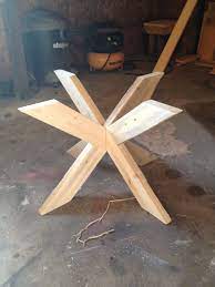 Just a slab of wood coffee table. Diy Coffee Table Easy X Base Table With Round Top Round Coffee Table Diy Diy Coffee Table Plans Diy Coffee Table