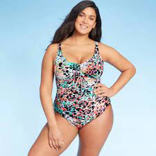 Women S Cinch Front One Piece Swimsuit Aqua Green One Piece Swimsuit One Piece Plunging One Piece Swimsuit