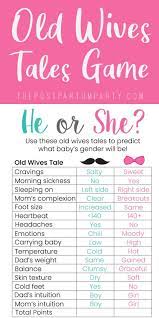 Test your knowledge on the state of gender equality in the world today with our two quizzes below. Printable Old Wives Tales Quiz To Predict Baby S Gender Postpartum Party