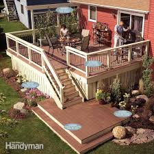 Here is a list of deck railing ideas that will inspire you to make your house look completely different Rebuild An Old Deck With New Decking And Railings Diy Family Handyman