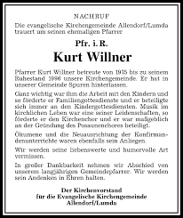 Traueranzeigen von Kurt Willner