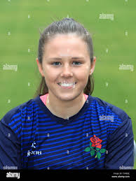 Lancashire's Millie Hodge during the media day at the Emirates Old  Trafford, Manchester Stock Photo