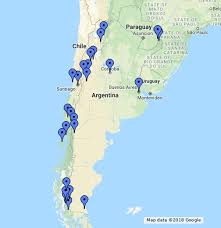 Linguistic maps of latin america : Argentina Chile Google My Maps