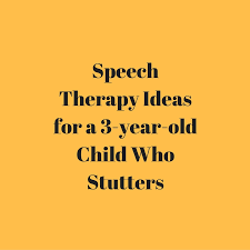 Speech Therapy Ideas For A 3-Year-Old Child Who Stutters – Speech And  Language Kids
