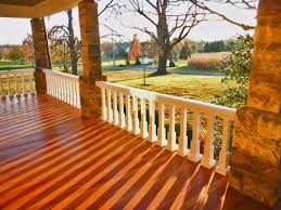 Custom Top Rail And Square Balusters Clear Vertical Grain Douglas Fir Tongue Groove Flooring Www Custom Porch Outdoor Woodworking Projects Patio Makeover