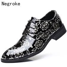 Shoes women kids men sports & outdoors patio & garden baby home target bearpaw, inc lehigh outfitters minnetonka moccasin mizuno usa nashville shoe warehouse step stones ny. 2019 New Men Dress Shoes Floral Pattern Men S Oxfords Business Formal Wedding Shoes Pointed Toe Leather Zapatos Hombre Plus Size Buy At The Price Of 19 48 In Aliexpress Com Imall Com