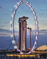 a close up portrait of the mbs framed by the singapore flyer sonyalpha sonya7iii whpcolorwheel visitsingapore way2ill