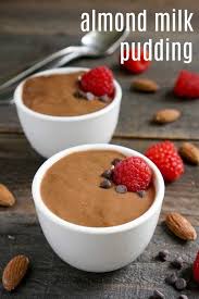 This Almond Milk Pudding Is A Great Healthy Dessert You Won T Miss The Dairy Almond Dairy Almond Milk Recipes Milk Recipes Chocolate Pudding Recipes