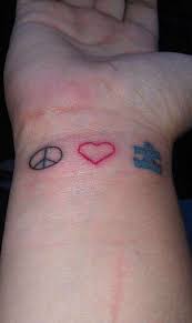 Maybe you would like to learn more about one of these? This Is Exactly What I Want But Just The Little Blue Puzzle Peice Puzzle Piece Tattoo Tattoos Autism Tattoos