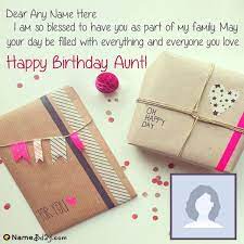 You are such a kind, funny, smart, and seriously amazing aunt. Free Birthday Card For Aunty With Name