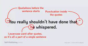Remember, this is is american english, not silly british speak. How To Quote Dialogue Example