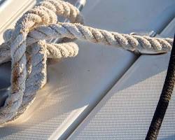 Image of Cleats on a sailing boat