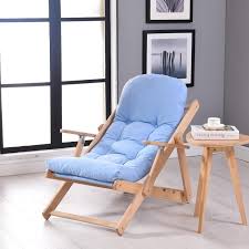 Soft And Comfortable Lazy Chair Wooden Foldable Reclining Chair Folding Chair Recreational Lunch B Design De Sofa Cadeiras De Madeira Moveis Feitos Com Pallets