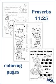 Select from 35970 printable crafts of cartoons, nature, animals, bible and many more. Proverbs 11 25 Coloring Pages Teaches Generosity 3 Boys And A Dog