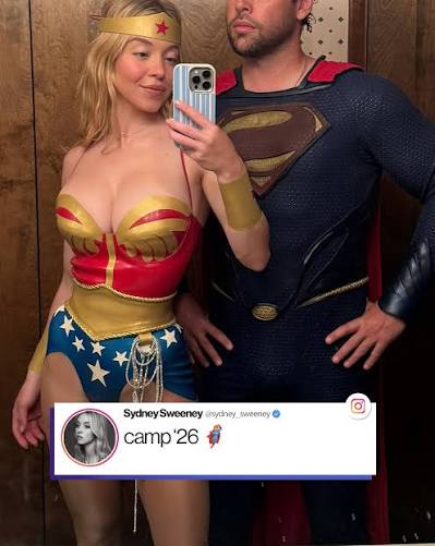 Scooter Braun found his kryptonite: Sydney Sweeney dressed as Wonder Woman.  🔥 The 'Euphoria' star shared snaps from her summer camp getaway—from  cosplaying as the Justice League, to competing in an obstacle