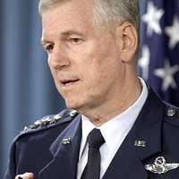 Chairman of the Joint Chiefs of Staff Gen. Richard B. Myers delivers  remarks as part the administration of Oath of Office.