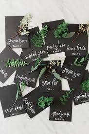Just 3 short months ago, i got of course, there are many ways and variations to make your own paper flower place cards. Simple Fall Place Cards With Fresh Greenery Diy Lauren Saylor Stationery Interiors Design