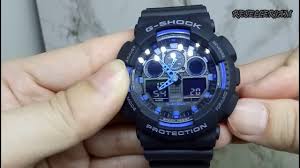 Setelah jam analog menunjukkan jam 12.00 lalu tekan tombol a sehingga jam analog akan menyesuaikan secara otomatis dengan jam digital. Cara Setting Jam Tangan Casio G Shock Ga 100 1a2 Ga 100rs Ga 100bl Ga 100cg Ga 100mmc Youtube